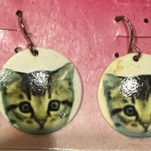 Cat Face Earrings